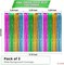XtraLarge Multicolor Fringe Backdrop - Pack of 3 | Foil Fringe Curtain for Hawaiian, Luau, Fiesta, Tropical Party Decorations | Streamers Party Decorations for Birthday, Wedding, Baby Shower